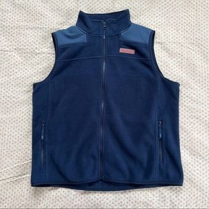 Vineyard Vines Boys Navy Blue Fleece Vest Size XL